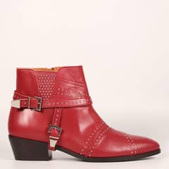 CUCHY - Botin Mujer Kim Rojo