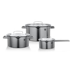 WENS - Batería de Cocina 6 Piezas Acero Inoxidable Serie 500
