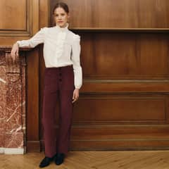 BAYMO - Pantalón Básico Tiro Alto Mujer