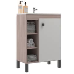 MOBILFRANK - Mueble De Baño 1 Puerta 3 Nichos