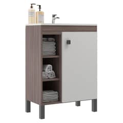 MOBILFRANK - Mueble De Baño 1 Puerta 3 Nichos