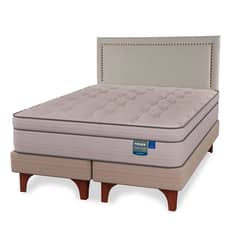 FLEX - Cama Europea Natural Pocket King + Respaldo