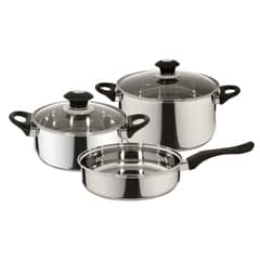 FANTUZZI - Batería de Cocina Acero Inoxidable Corazza 5 Piezas
