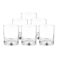 MICA - Set de 6 Vasos Cortos Vidrio Manhatan