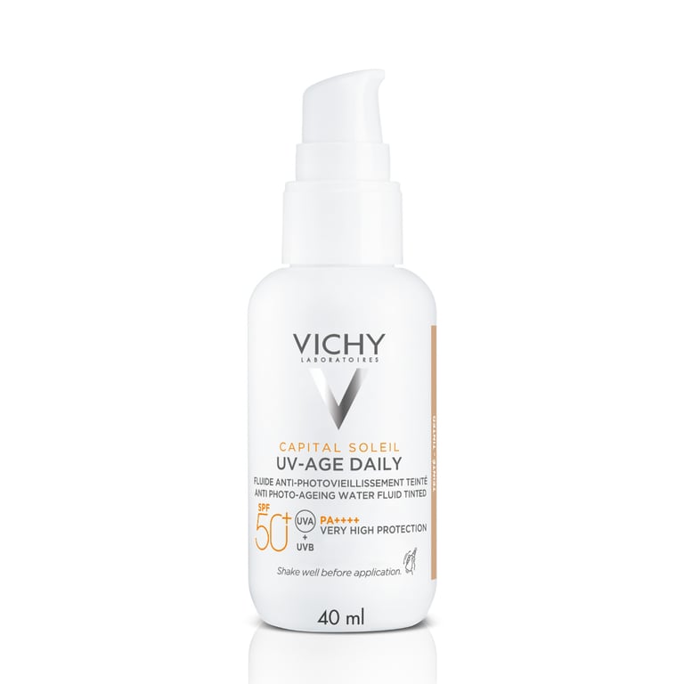 VICHY - Protector Solar Facial Capital Soleil UV-Age Daily Con Color ...