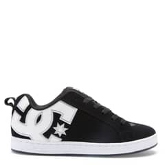 DC SHOES - Court Graffik B/W Stencil Zapatilla Mujer Cuero Negro