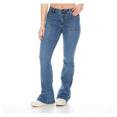WADOS - Jeans Cargo Tiro Alto Mujer