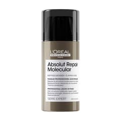 LOREAL PROFESSIONNEL - Máscara Sin Enjuague Reparación Molecular Profunda Cabello Dañado Absolut Repair Molecular 100Ml