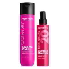 MATRIX - Shampoo Prolongador Color Vibrante Sin Sulfatos 300 ml + Miracle Creator 20 beneficios 190 ml