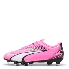 PUMA - Ultra Play Fg Zapatilla Fútbol Unisex Niño Rosado (35.5 a 38)