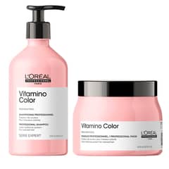 LOREAL PROFESSIONNEL - Set Vitamino Color para Color Duradero Shampoo 500ml + Máscara 500ml Loreal Professionel