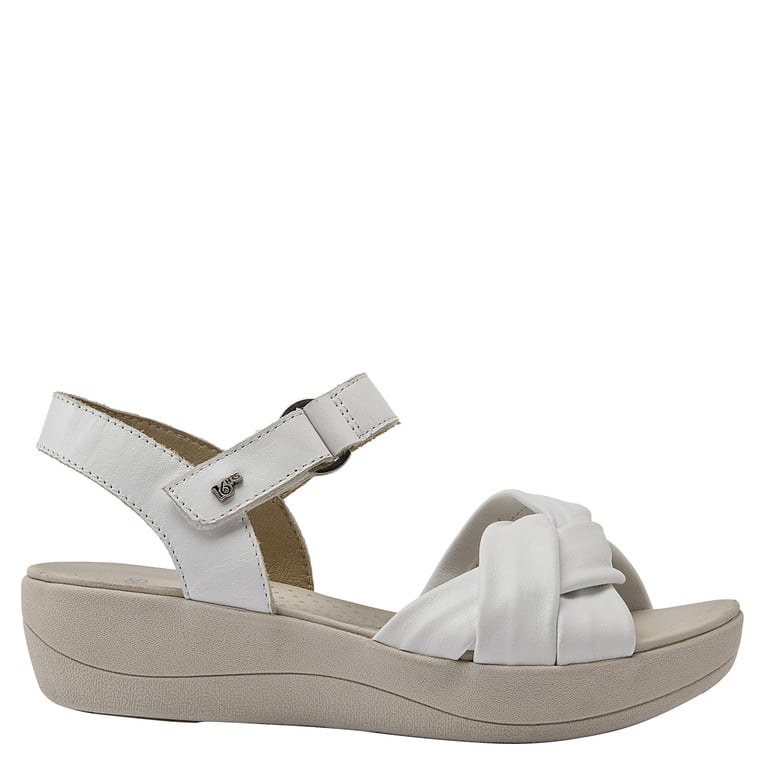 Chalas 16 Horas Mujer Ripley Sandalia De Mujer En Cuero Blanco Con