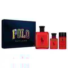 RALPH LAUREN - Set Perfume Hombre Polo Red EDT 125ml + 40ml + Desodorante