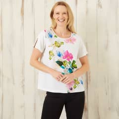 S COCCI - Blusa Manga Corta Lino Mujer