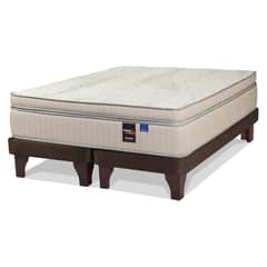 FLEX - Cama Europea 2 Plazas Maximo Cobre 150 x 200 Cm Base Dividida