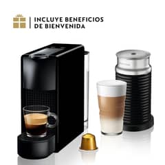 NESPRESSO - Cafetera Essenza Mini C30 y Espumador de Leche