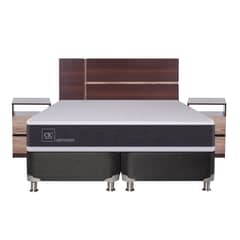CIC - Box Spring Ortopedic 2 Plazas Base Dividida 150x200 cm + Muebles Enio