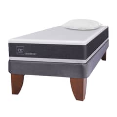 CIC - Cama Europea Ortopedic 1 Plaza Base Normal 90x200 cm + Almohada