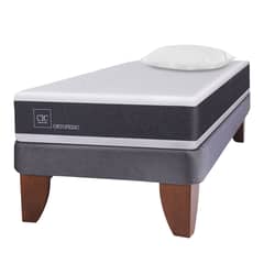 CIC - Cama Europea Ortopedic 1.5 Plazas Base Normal 105x200 cm + Almohada