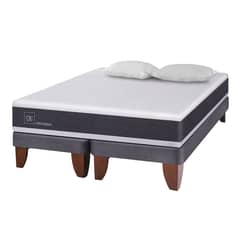 CIC - Cama Europea Ortopedic King Base Dividida 180x200 cm + Almohadas