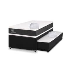 CIC - Cama Nido Divan Ortopedic Black 1.5 Plazas + Cubrecolchón