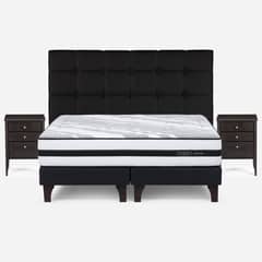 ROSEN - Cama Europea Driven King + Muebles Issey