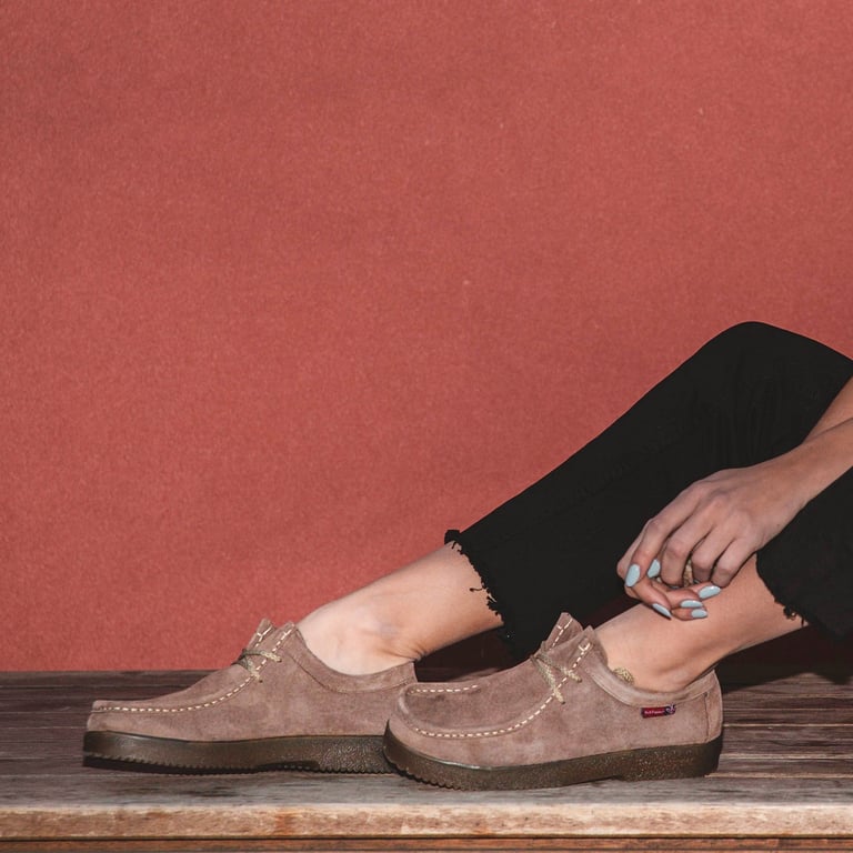 HUSH PUPPIES Navajo Zapato Casual Mujer Cuero Cafe Ofertitas