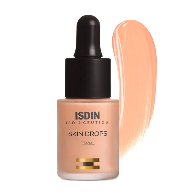 ISDIN - Base De Maquillaje Skin Drops Sand Arena Isdinceutics 15 Ml ...
