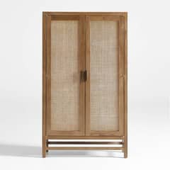 CRATE & BARREL - Vitrina Blake Marrón