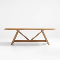 CRATE & BARREL - Mesa de Comedor Aya Madera Natural