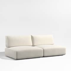 CRATE & BARREL - Cojin Sofa Exterior Mallorca Topo