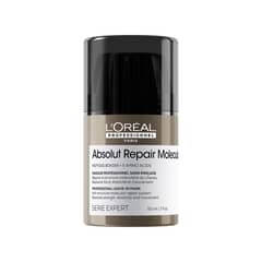 LOREAL PROFESSIONNEL - Máscara sin enjuague Absolut Repair Molecular de Reparación Molecular Profunda para Cabello Dañado 50 ml