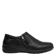 BRUNO ROSSI - Zapato Casual Mujer Cuero Negro