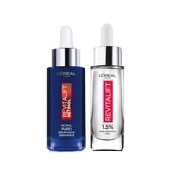DERMO EXPERTISE - Rutina Revitalift Anti-edad: Sérum Rostro Ácido Hialurónico + Retinol de L'Oréal Paris
