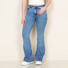 WADOS - Jeans Flare Tiro Alto Mujer