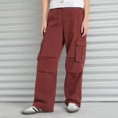 AMERICANINO - Jeans Cargo Tiro Medio Mujer