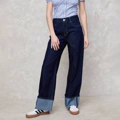 SYBILLA - Jeans Baggy Tiro Medio Mujer