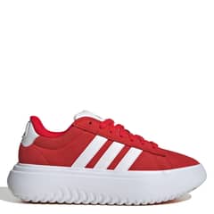 ADIDAS - Grand Court Platform Zapatilla Urbana Mujer Cuero Rojo