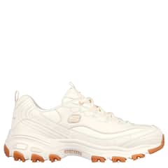 SKECHERS - Zapatilla urbana mujer cuero beige/khaki