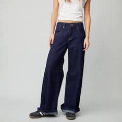 AMERICANINO - Jeans Baggy Tiro Medio Mujer