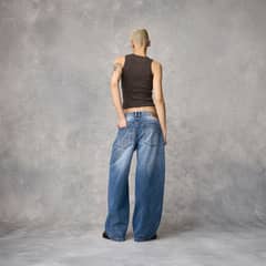 AMERICANINO - Jeans Baggy Tiro Medio Mujer
