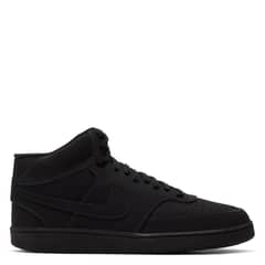 NIKE - Court Vision Mid Zapatilla Urbana Cuero Hombre Negro