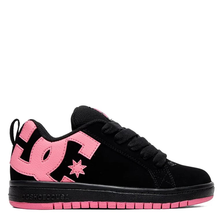 Court Graffik Zapatilla Urbana Niña Cuero Negro (34 A 38)
