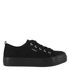 BAMERS - New Canvas Zapatilla Urbana Mujer Negro