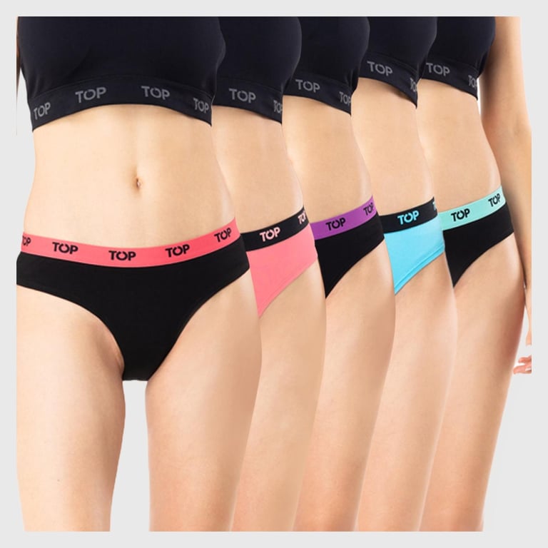Pack de 5 Calzones Bikini Mujer