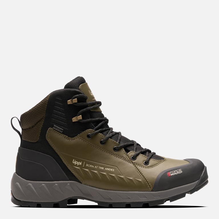 Tronador Zapatilla Outdoor Hombre Impermeable Cuero Verde
