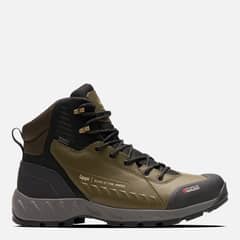 LIPPI - Tronador Zapatilla Outdoor Hombre Impermeable Cuero Verde