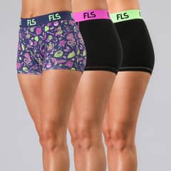 FLORES - Pack de 3 Boxer Algodón Mujer