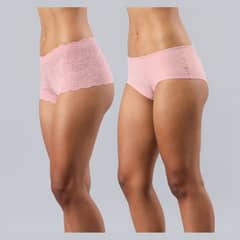 FLORES - Pack de 2 Pantaletas Encaje Y Otra Microfibra Mujer