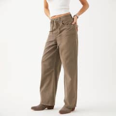 BASEMENT - Jeans Balloon Tiro Medio Mujer